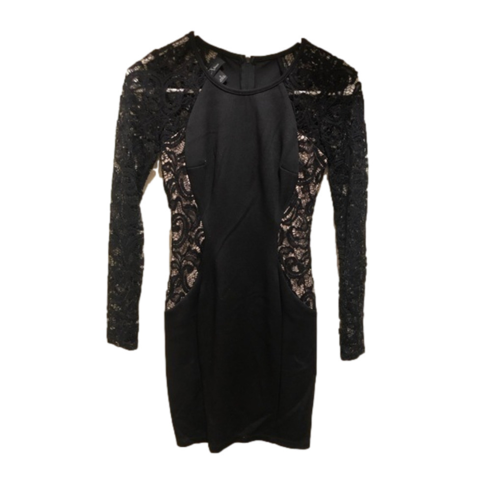 NWOT. BCX mini dress. 0. Black and cream.